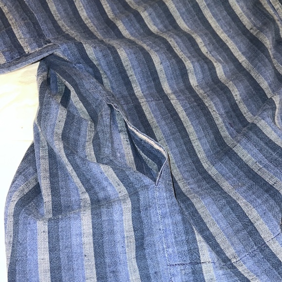 Hiroko Ogawa Sashiko indigo blue top handmade vintage denim blue Vintage - Picture 5 of 8